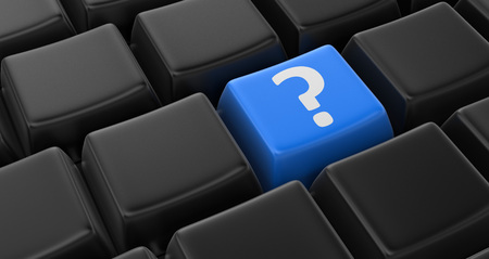 Question sign key conceptの写真素材