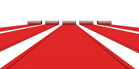 Red Carpets. Image with clipping pathの写真素材