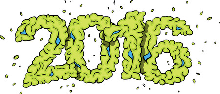 new year 2016のイラスト素材