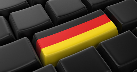 Key with German Flagの写真素材