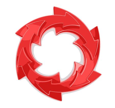 Circular Graph. Image with clipping pathのイラスト素材