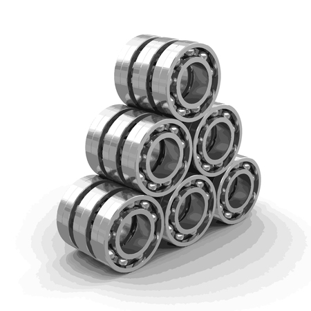 Bearings image with clipping path.のイラスト素材