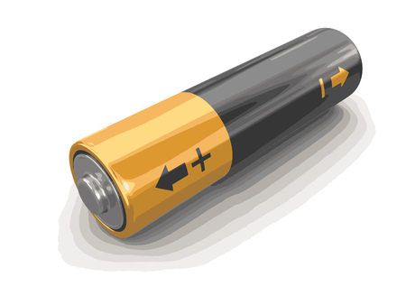Battery image with clipping path.のイラスト素材