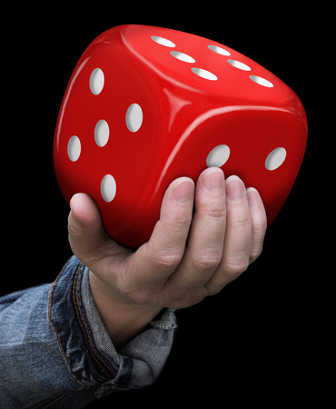 Dice in hand