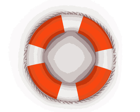 Lifebuoy Image with clipping path