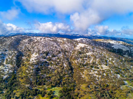 Mines Road Snowの写真素材