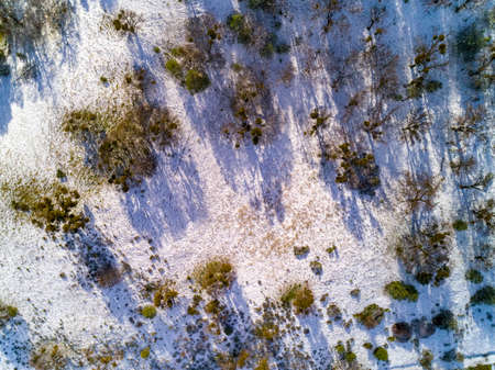 Mines Road Snowの写真素材