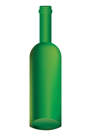 green empty bottleのイラスト素材