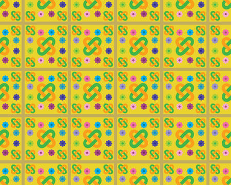 Yellow abstract pattern.のイラスト素材