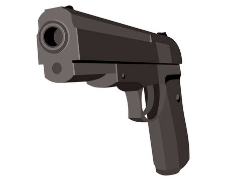 Pistol gun icon.のイラスト素材