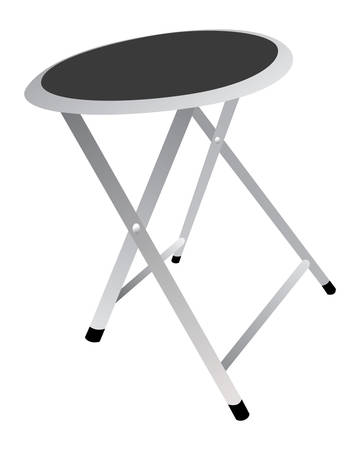 Stool in metallic color icon.のイラスト素材