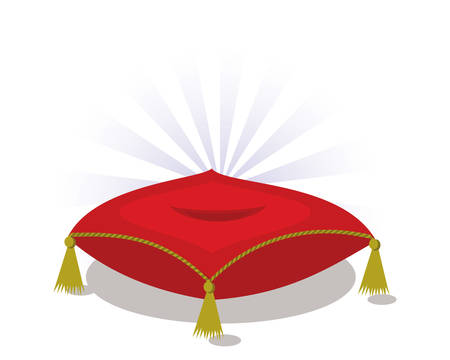 Red pillow emptyのイラスト素材