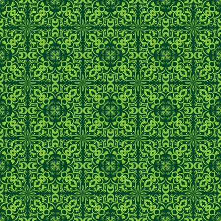 An abstract green wallpaper seamless pattern.のイラスト素材