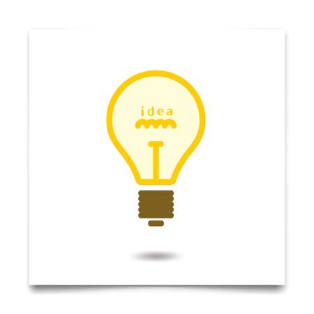 light bulb idea concept Vector illustration.のイラスト素材