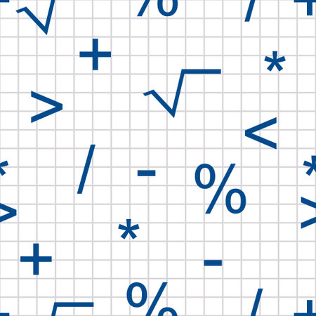 Percentage sign. Seamless pattern. Vector stock illustration.