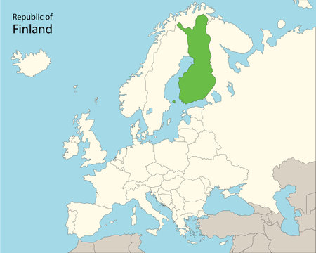 Map of Europe with borders in pastel colors. Vector illustration.のイラスト素材