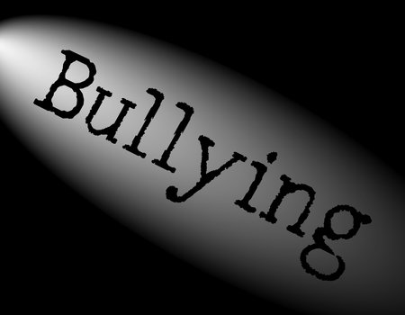 Black and white background with a spotlight and the word BUILDINGのイラスト素材