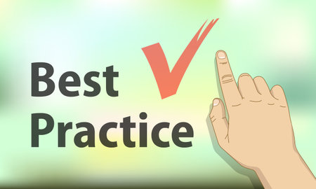 Best Practice Showing Improving Knowledge And Perfomance.のイラスト素材