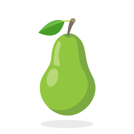 pear icon on white background. Vector illustration. Eps 10.のイラスト素材