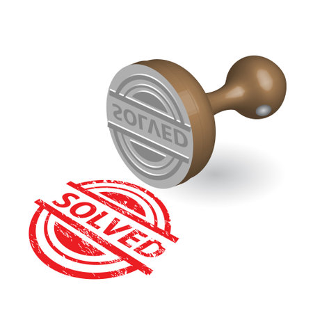 Rubber stamp seal with the text 2019-nCoV.のイラスト素材