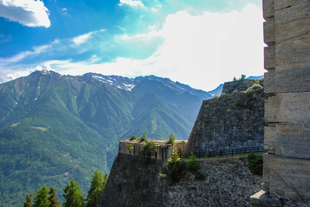 Details of the Fenestrelle Fort, Piedmont - Italyの写真素材