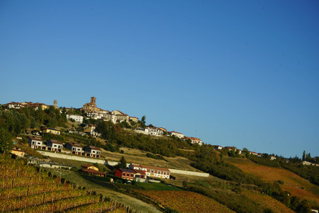 Village Montelupo Albese, Piedmont - Italyの写真素材