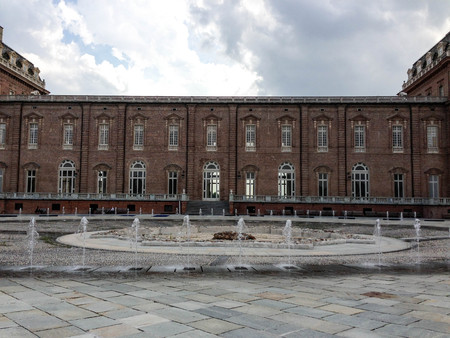 View of the Venaria Reale, Venaria, Piedmont Italyのeditorial素材
