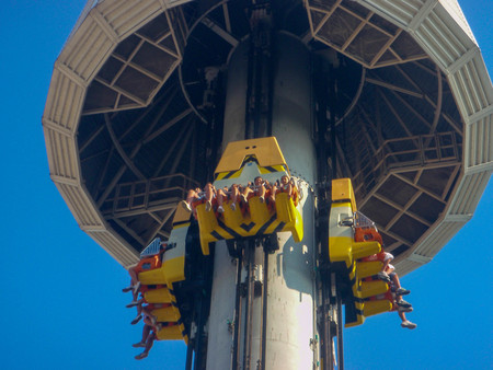 Attraction in an amusement parkのeditorial素材