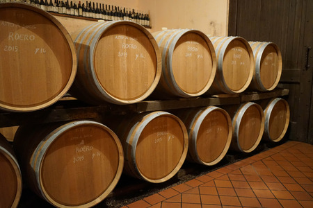Barrique for wine maturingの写真素材