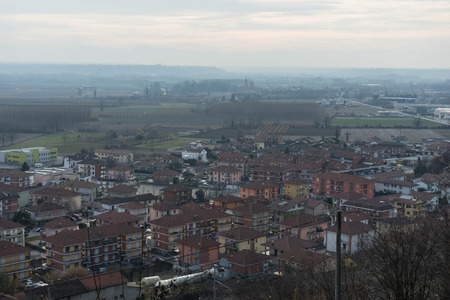 Cityscape of Cinzano, Piedmont - Italyの写真素材