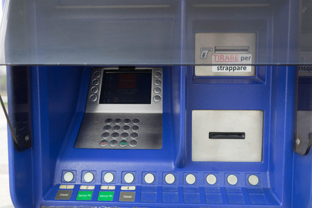 Gasoline distribution: payment card counterの写真素材