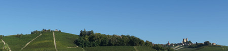 View of the Langhe hills, Piedmont - Italy