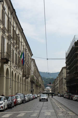 Cityscape of Turin, Po Street - May 2018のeditorial素材