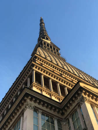 Mole Antonelliana  symbol of the city of Turin - Piedmont, Italyのeditorial素材