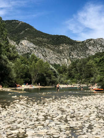 Overview of the Gorges du Verdon areaのeditorial素材