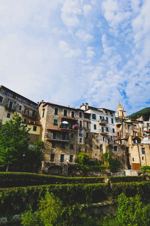 Cityscape of Rocchetta Nervina, Liguria - Italyの写真素材