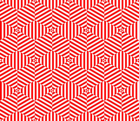 geometric pattern background with optical illusionのイラスト素材