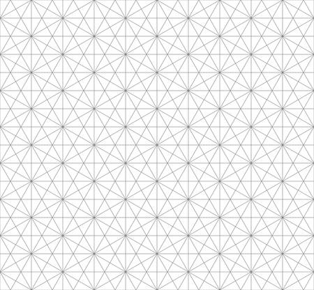 seamless hexagon pattern with monochrome.wireframe pattern.vectorのイラスト素材