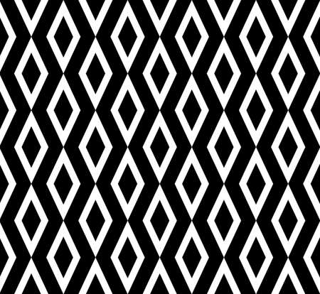 Black and white rhombus pattern background.geometric pattern background. zigzag pattern ornamentのイラスト素材