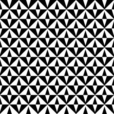 Seamless triangle pattern.Black and white rhombus.Chevron geometric pattern background