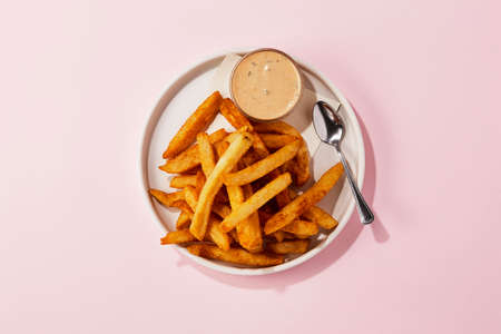 French fries menu food photography high quality photo. High quality photo