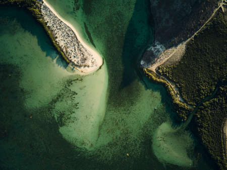Beach Aerial photography seen from the top high quality. High quality photoの写真素材