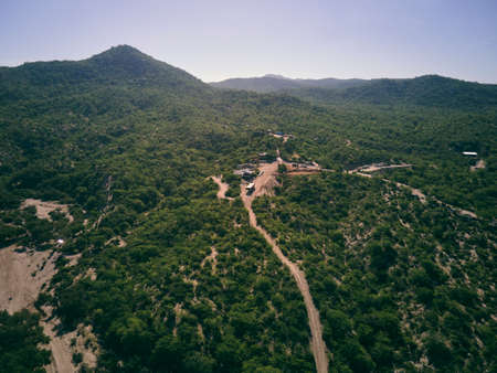 Desert aerial photography raining season hike. High quality photoの写真素材