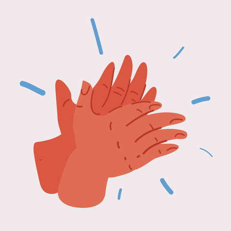 Vector illustration of applause, clappingのイラスト素材