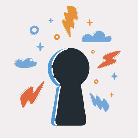 Vector illustration of Keyhole.のイラスト素材