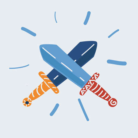 Vector illustration of sword