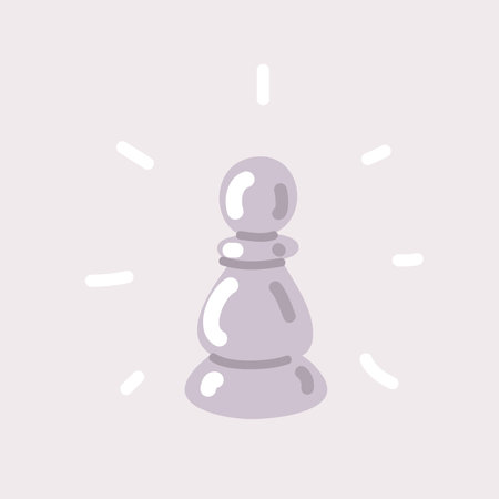 Cartoon vector illustration of Chess Pawnのイラスト素材