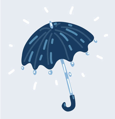 Cartoon vector illustration of Umbrella isolated on a white background.のイラスト素材