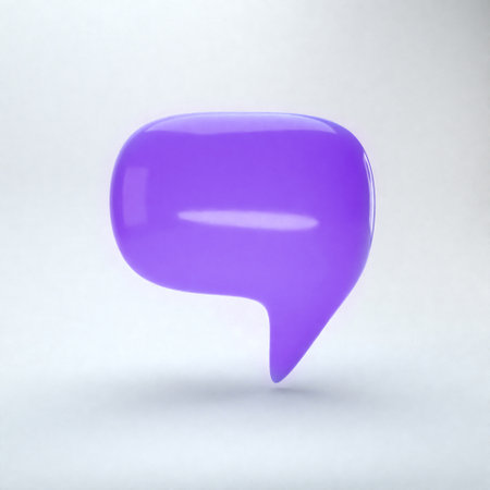 Render 3d bubble chat. cute cartoon style. 3d cartoon iconの写真素材