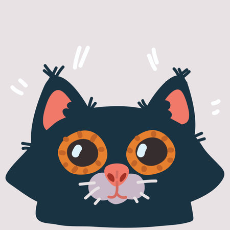 Vector illustration of black catのイラスト素材